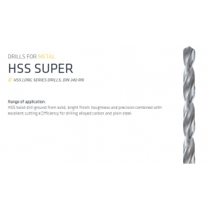 Burghiu lung HSS Super -  3 mm
